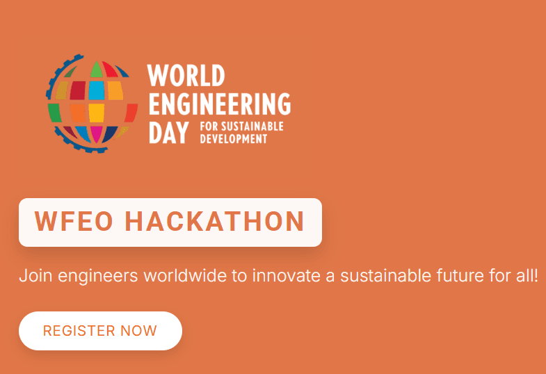 Official poster for WFEO Hackathon 2026